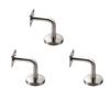 5Pcs Solid Stainless Steel Handrail Brackets Easy Install High Strength Support for Office Corridor Stair Rail