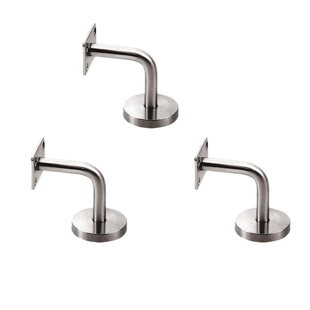 5Pcs Solid Stainless Steel Handrail Brackets Easy Install High Strength Support for Office Corridor Stair Rail
