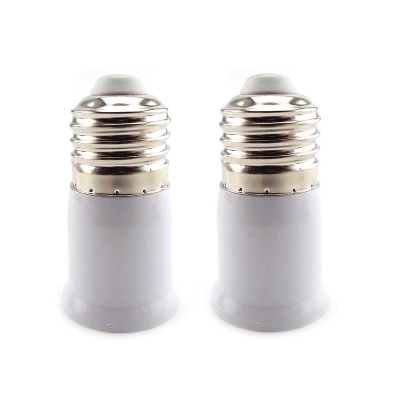 

Удлинитель цоколя лампы E27 - E27, переходник для патрона лампы 65 мм, огнестойкий адаптер для патрона лампы E27-E27 для лампочки 2pcs