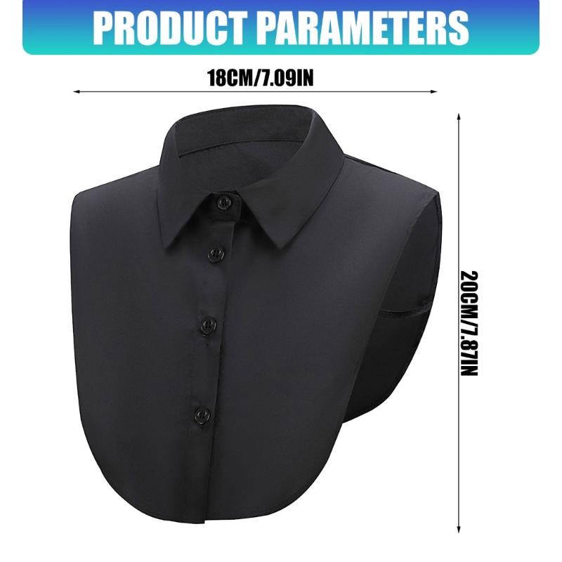 Elegant Detachable Lace Collar Spread Lapel Design Decorative Accessory for Dresses and Blouses
