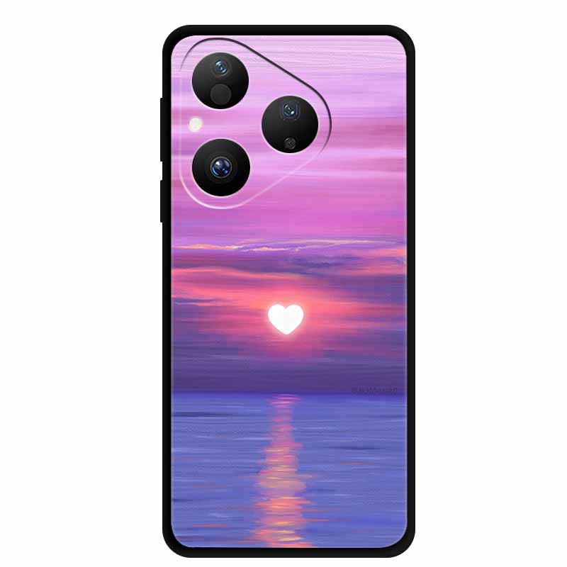 Colorful Case For Huawei Pura 80 Case Cartoon Animal Silicone Black Soft Cover for Huawei Pura 80 Case Protective Bumper Pura80