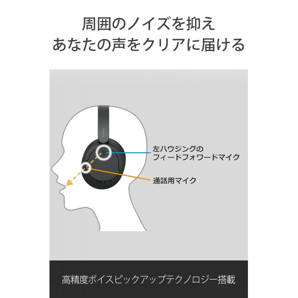 Sony Kabellose Kopfhörer mit Geräuschunterdrückung WH-CH720N: Ausgestattet mit GeräuschunterdrückungBluetooth-kompatibelLeichtes DesignAusgestattet mit MikrofonAusgestattet