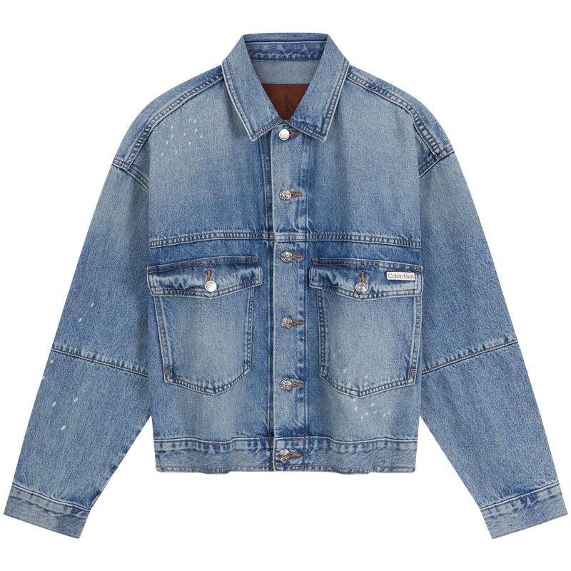 

Calvin Klein Vintage Fashion Versatile Comfortable Denim Jacket Women jackets 47C730G XS
