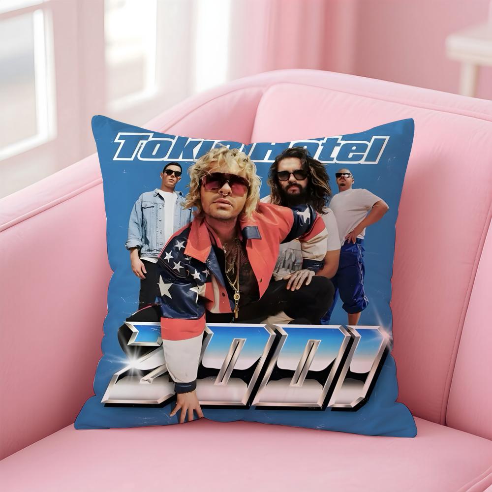 Band T-Tokio H-Hotel Cushion Cover Comfortable Reversible Pillow Cover Ideal for Car Sofa Bedroom & Beyond