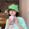 Sun Protection Women Bucket Hat Frog Shaped Fishing Cap Cute Sunscreen Hat  Outdoor
