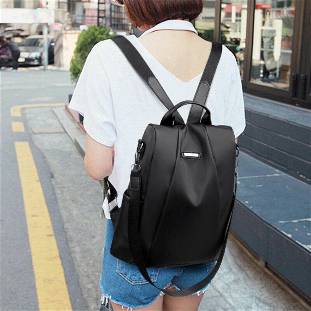 Praktische Damen Handtasche Schule Schultertasche Reisetasche Anti-Diebstahl-Rucksack Wasserdichter Rucksack