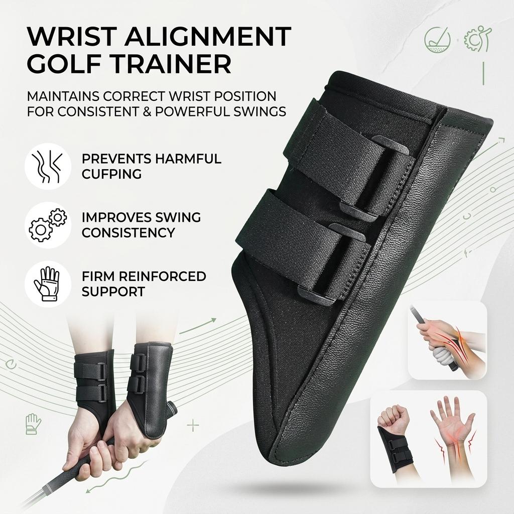 Golf Swing Trainers Hand Motion Corrector With Elastic Resistance For Wrist Stability