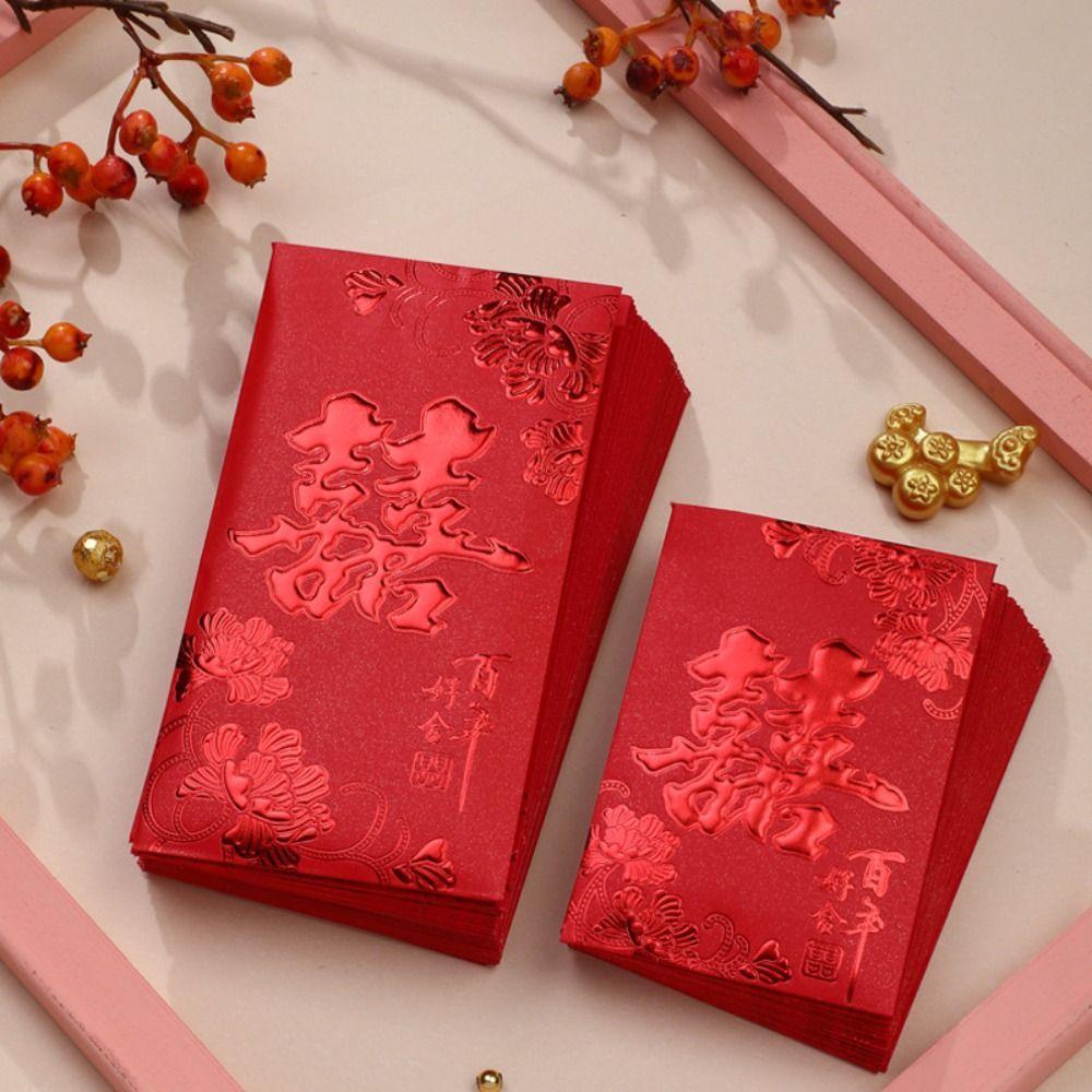 Cartoon Red Envelope Traditional New Year Money Red Envelope for 6pcs Party Gifts