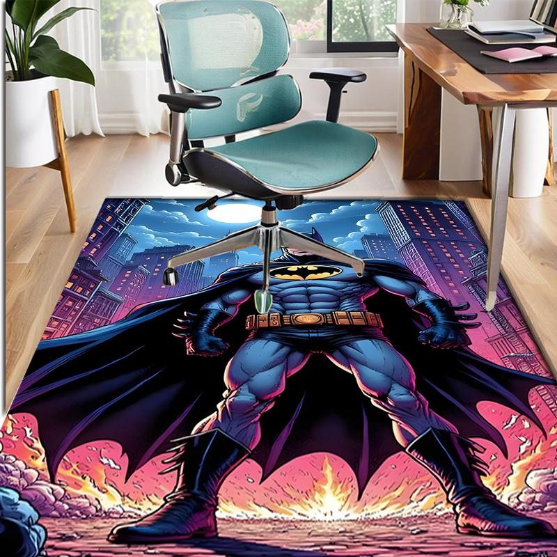 Batman Pattern Rug, Indoor/Outdoor Mat, for Picnic, Gameroom, Bedroom, Office, Living Room, Home Decor Carpet, Birthday Gift