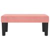 Pink Velvet Bench 70 X 30 X 30 Cm