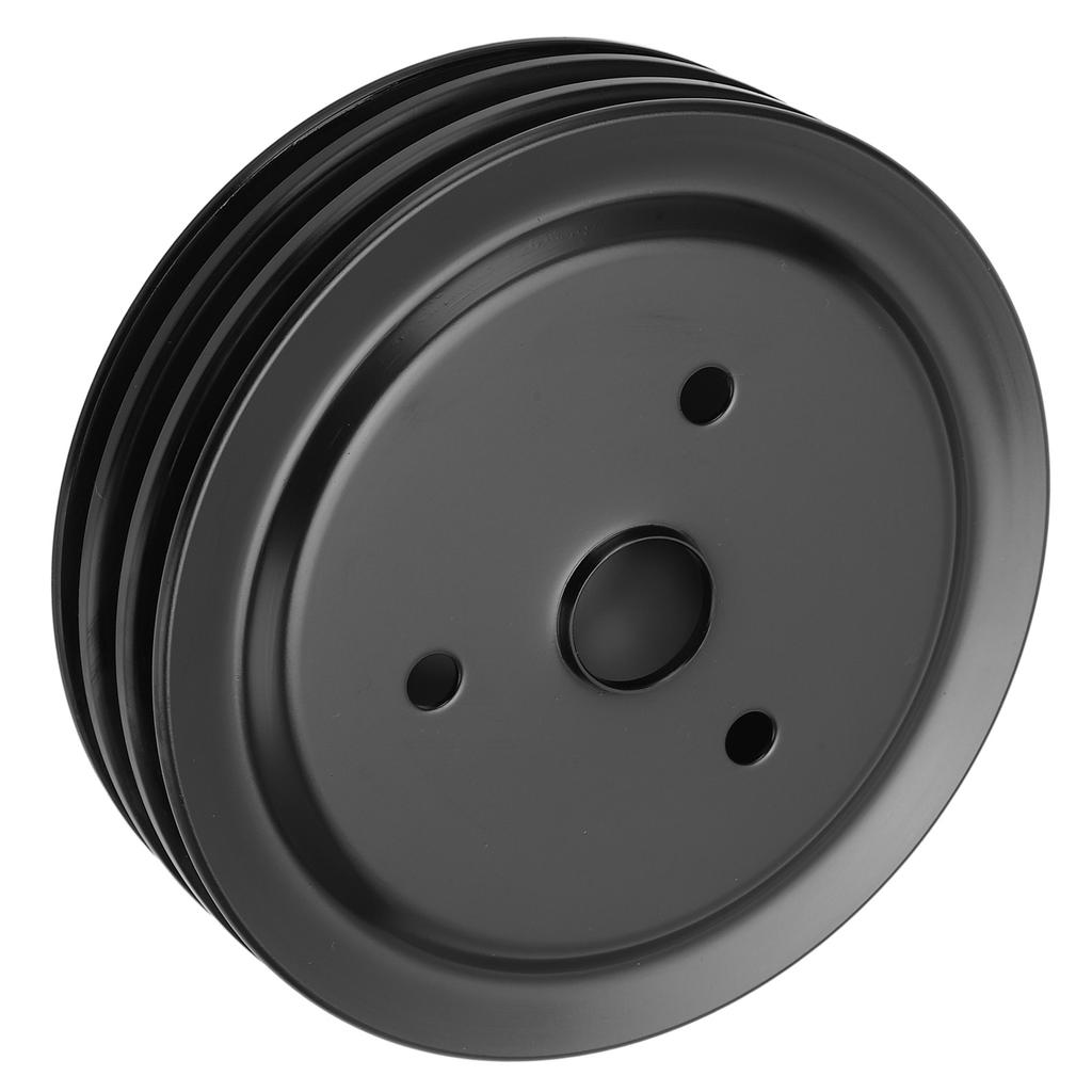 Metal Crankshaft Pulley Short Water Pump Pulley Replacement for Chevy SBC 262 350 400 Engine