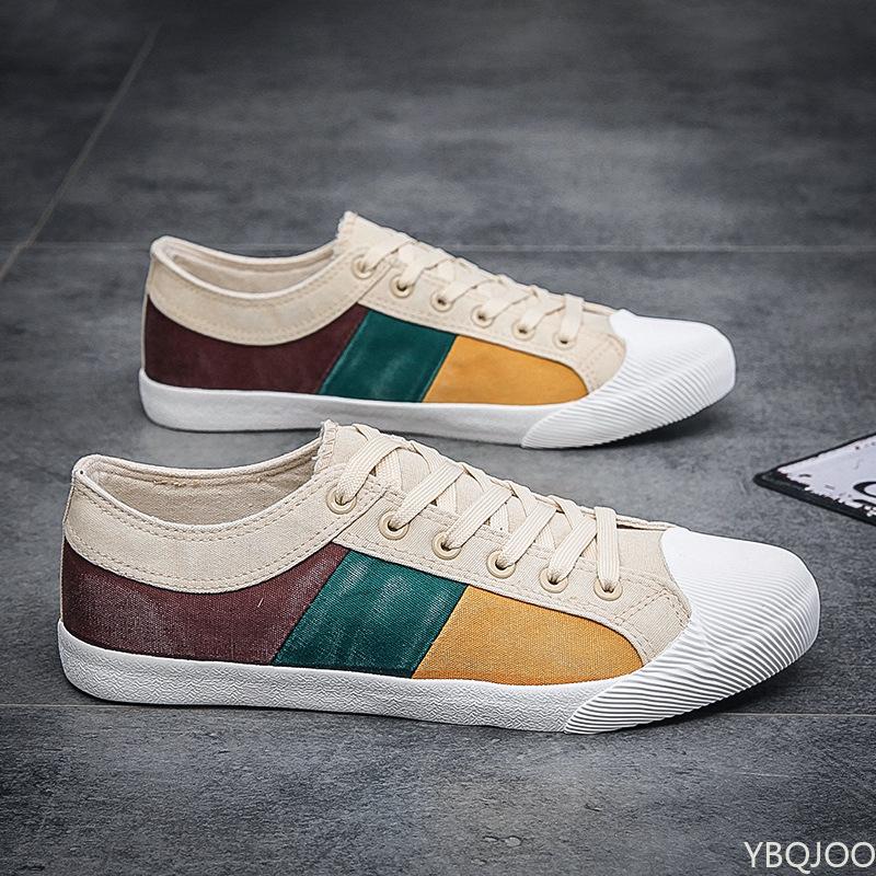 Spring and autumn casual shoes men fashion breathable walking flat shoes men's color matching sneakers men's 2024 tennis shoes