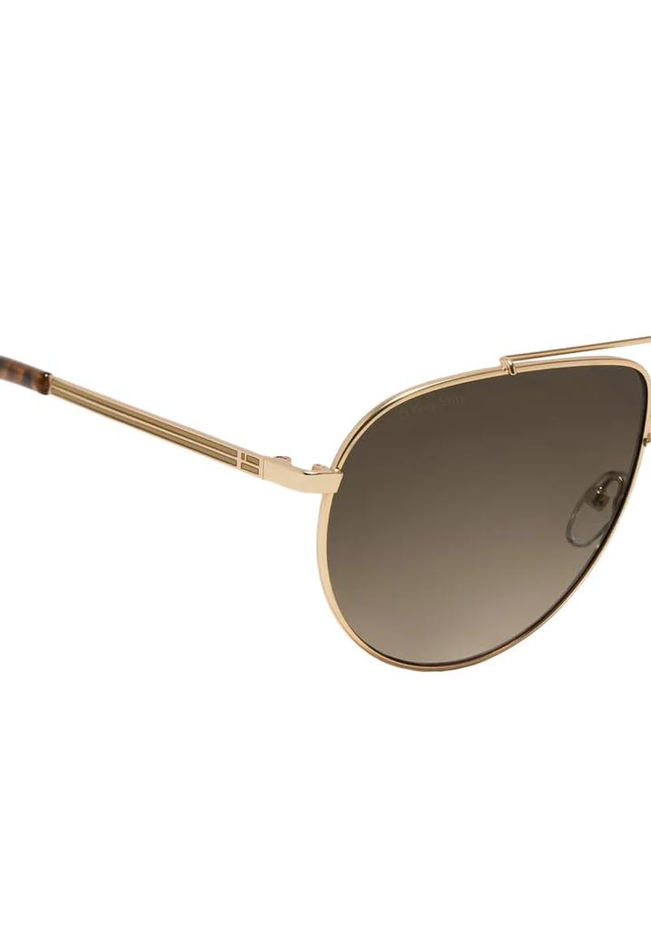 Sunglasses Aviator Legacy [Dee Franklin] Gold/Brown DFSU902002-BROW