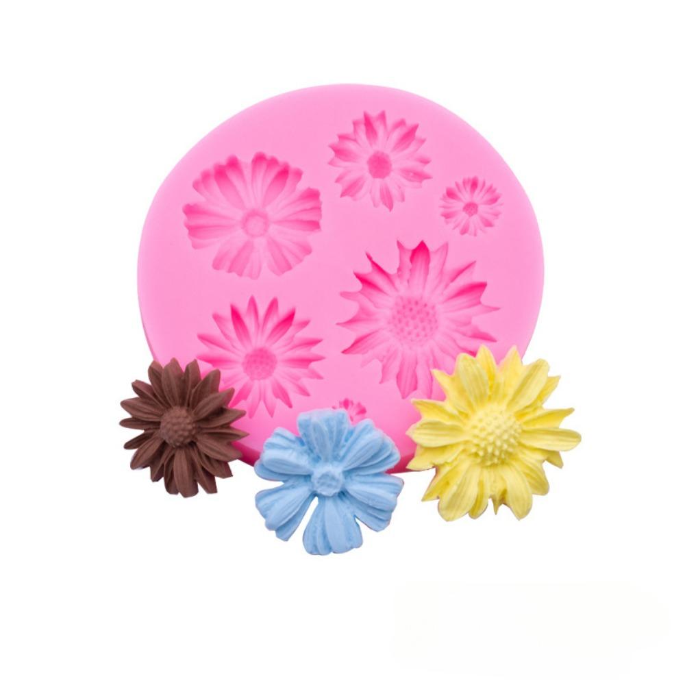 3D Flower Silicone Molds for Fondant Chocolate Candy Baking Decor Tools Cake Pastry Sugarcraft Design Kit