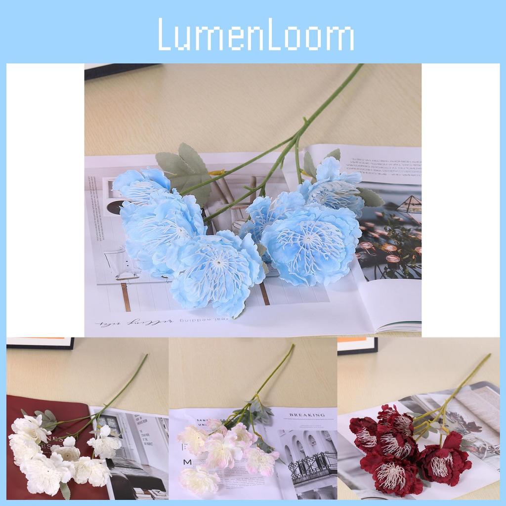 Artificial Silk Peony Flowers For Wedding Decor Home Staging Photography