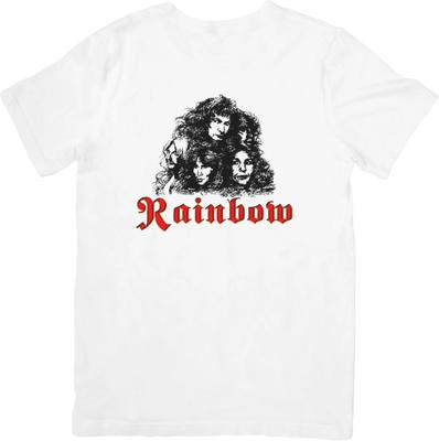 Rainbow Music Fit for Men & Women Quality Cotton T-Shirt White.