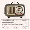 Retro Multifunctional Bluetooth Speaker with Radio, Portable Wireless Outdoor and Home Audio, Multi-band, Card Compatible.
