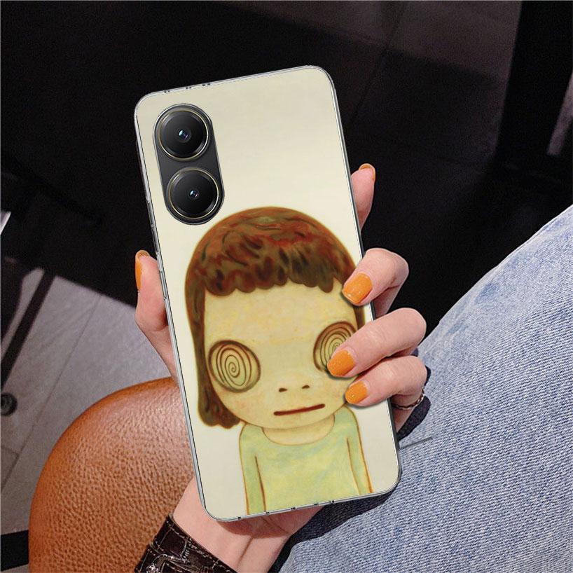 Y-Yoshitomo Nara Phnoe Case for Xiaomi Poco X5 X6 X7 Pro X4 Gt F7 Ultra M8 M7 Redmi 15C 15 13C 13 12C 12 Unique Cover Coque Poco