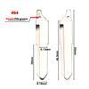 jingyuqin 10ps #09 27 64 No.145 Flip Remote Key Blade For Mazda 3 5 6 m6 rx8 mx5 Miata CX-7 CX-9 RX-8 CX-9 KD key Blank Replace