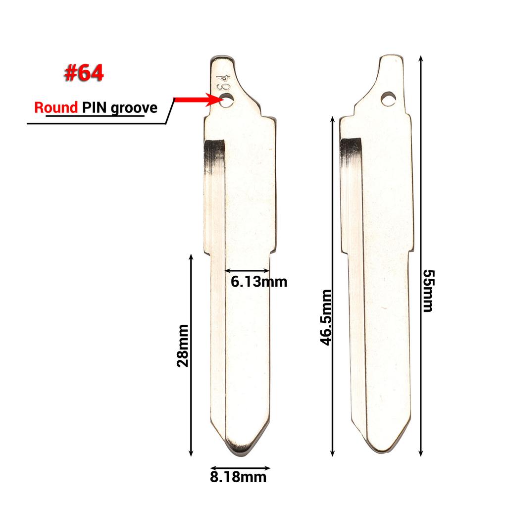 jingyuqin 10ps #09 27 64 No.145 Flip Remote Key Blade For Mazda 3 5 6 m6 rx8 mx5 Miata CX-7 CX-9 RX-8 CX-9 KD key Blank Replace