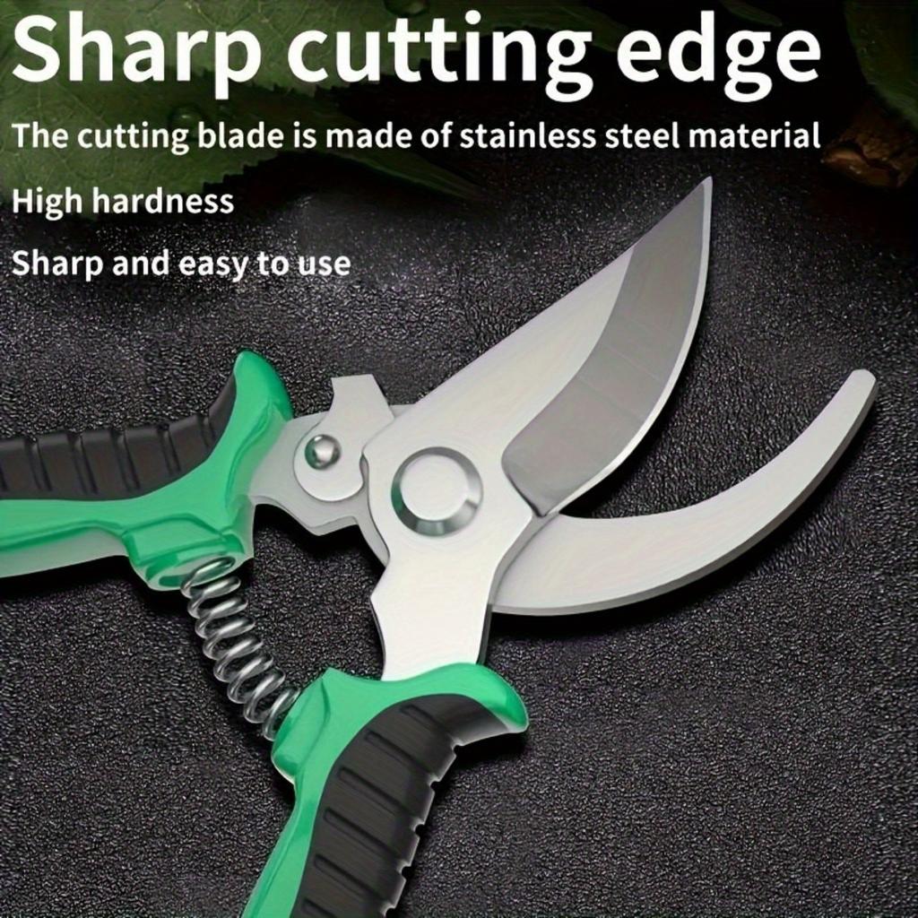 Stainless Steel Gardening Pruning Scissors with Ergonomic Design-manual Pruning Tools for Fruit Trees,flowers,and Plants,durable Metal Pruning Tools