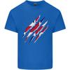 Gym The Union Jack Flag Claw Effect UK Unisexs Light Cotton TShirt