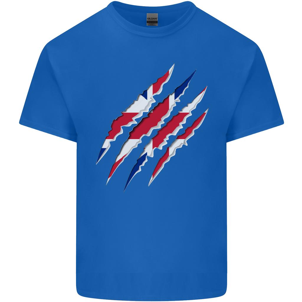 Gym The Union Jack Flag Claw Effect UK Unisexs Light Cotton TShirt