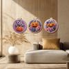 1Pcs Halloween Pumpkin Handmade DIY Embroidery Fabric Material Package, Suitable for Embroidery Lovers, Gifts for Friends