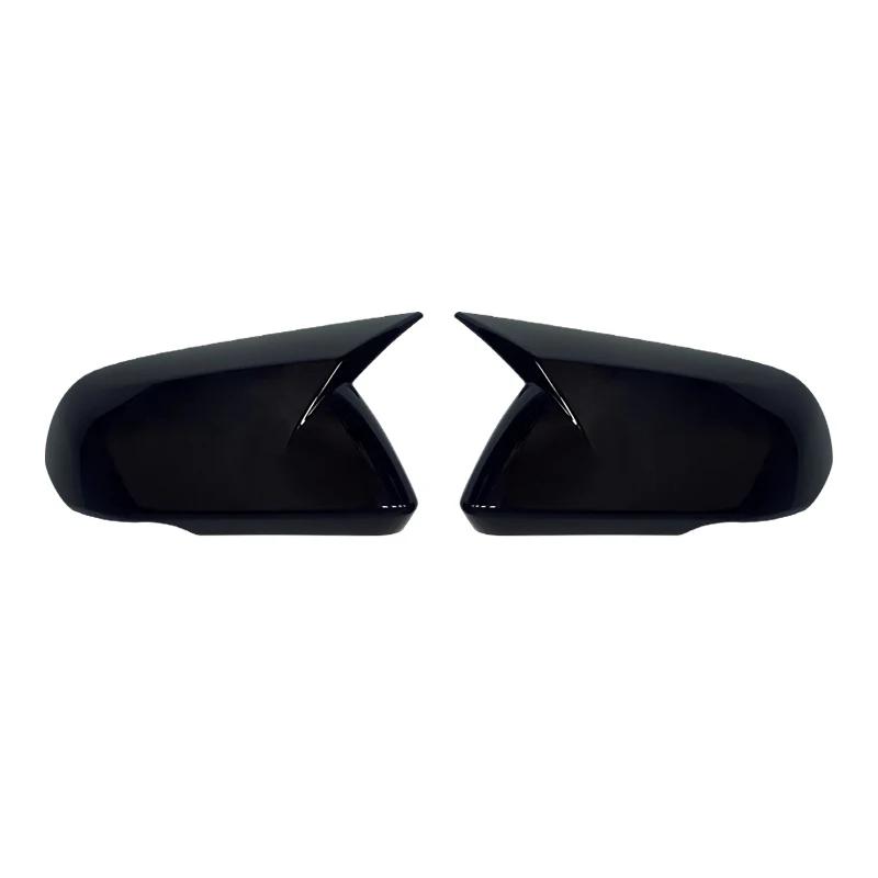 LHD For US Ford Mustang 2015- Car Rearview Side Mirror Cover Wing Cap Exterior Door Rear View Case Trim Sticker Carbon Fiber