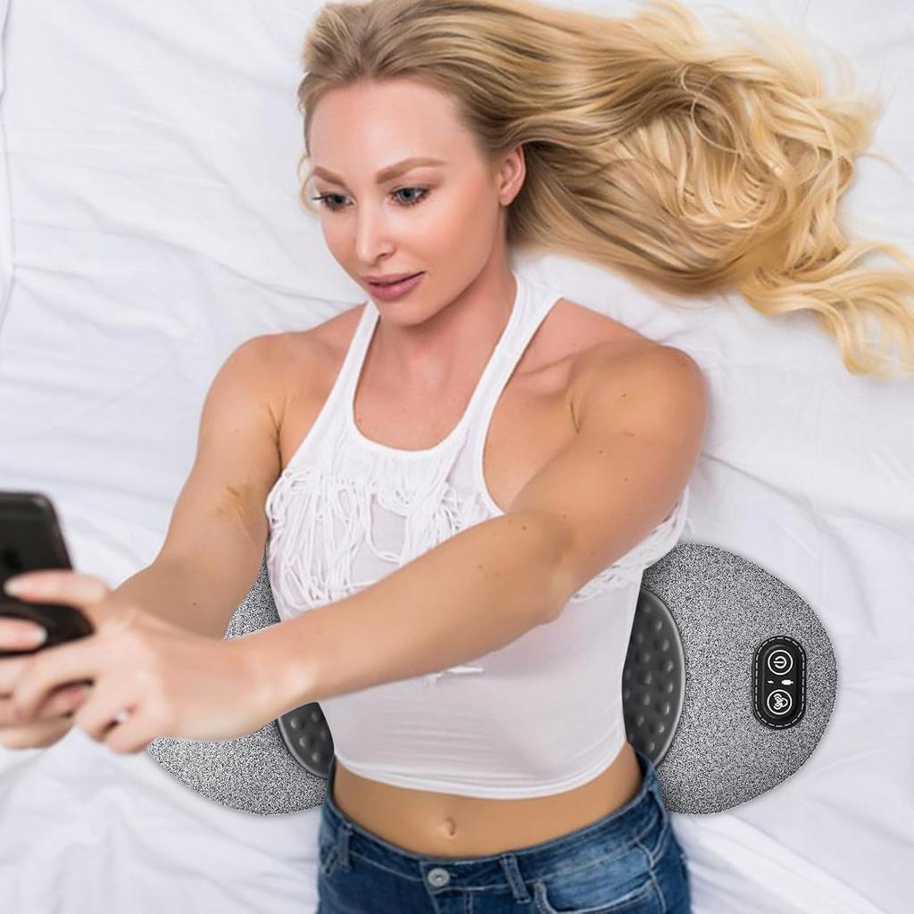 Smooth Spine Triple Fusion Back Massager, 2025 Upgraded 3 in 1 Back Massager, Massage Relaxer for Neck, Shoulders and Back Suitable for Pain Relief