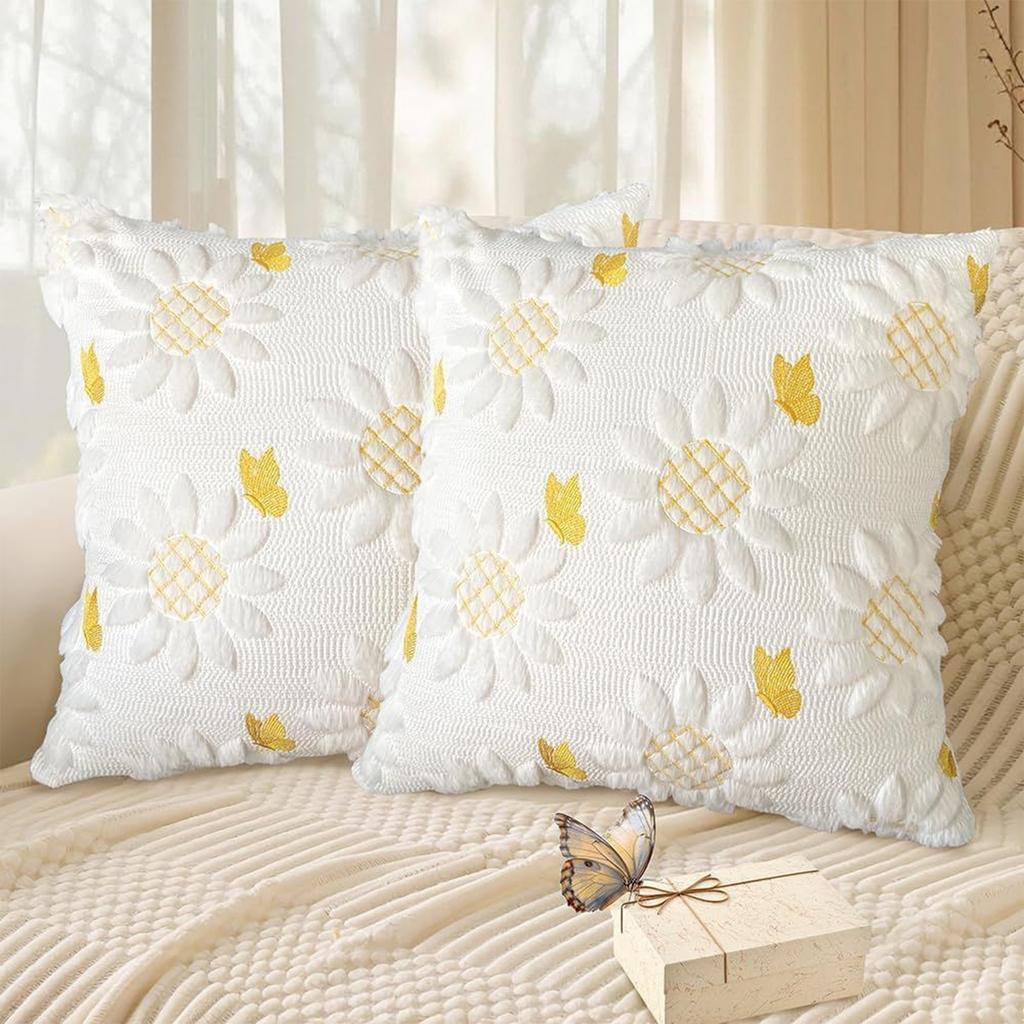 New Quilted And Embroidered Cover, Sofa Cushion Cover (insert Not Included), Backrest Cushion, Bedside Cover.