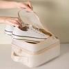 Travel Shoe Bag Storage Bag Washed Diagonal Breathable Mesh Multiple Pairs of Shoes Portable Shoe Box for Business Trips