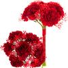 Carnation Bouquet Red Artificial Flowers Arrangement 7 Carnations Like Real