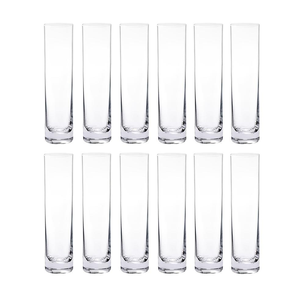 

12 штук стеклянная цилиндрическая ваза, прозрачная маленькая ваза для цветов, ваза для украшения дома, ваза для украшения вечеринки, подходит для свадьбы