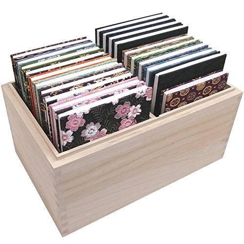 Senshishuin Goshuin Book Case / High-quality locking design for storing goshuin books, paulownia wood box, holds 20 books