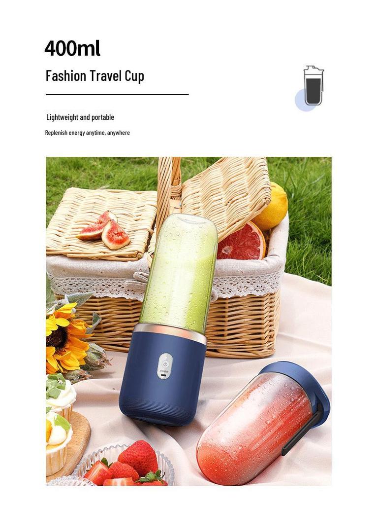 Portable Rechargeable Juicer Cup - Multifunctional Blender for Students and Homes