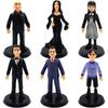 6 Wednesday Anime Figurines for Cake, for Anime Style Parties for Kids