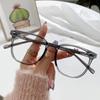 Fashionable Large Frame Glasses for Men and Women, High-definition Flat Lenses, Versatile and Ultra Light Glasses