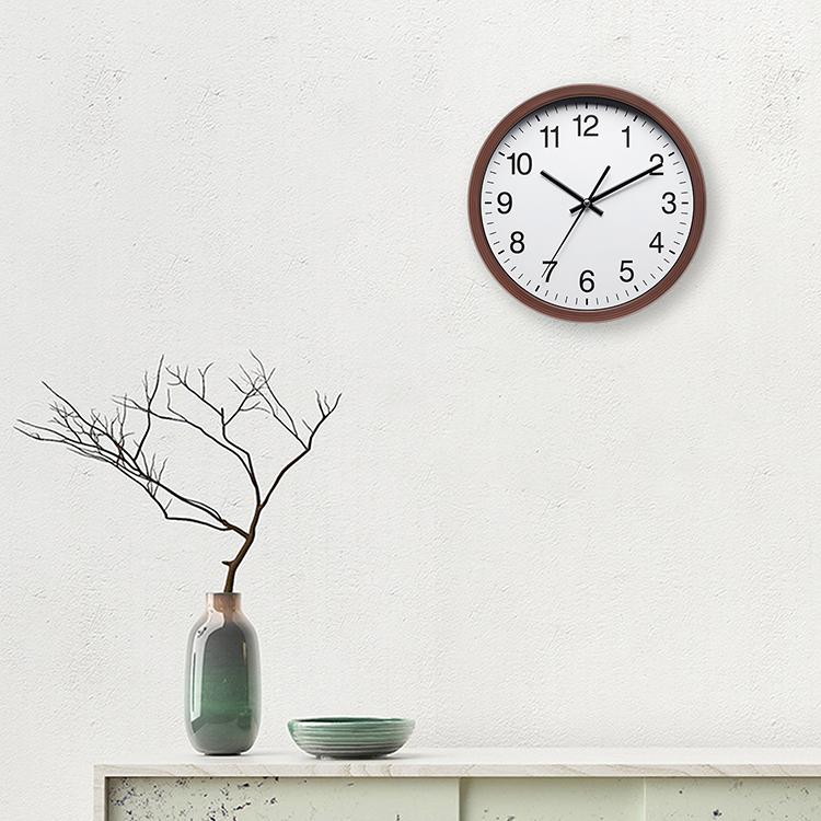 10 Inch Nordic Modern Clock Plastic Decoration Quartz Silent Movement Wall Clock for Living Room