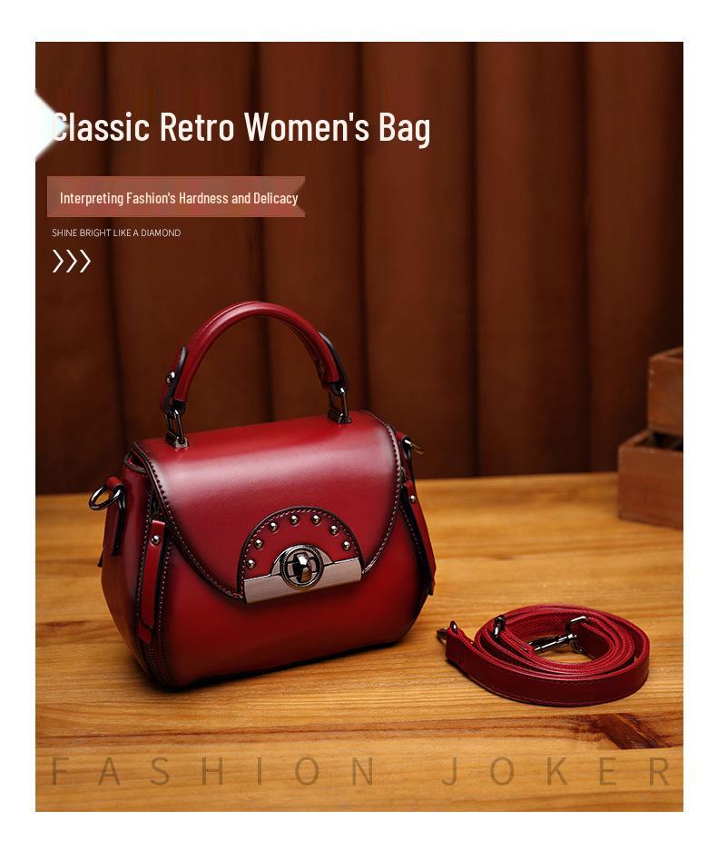 2024 New Genuine Leather Women's Shoulder Bag - Autumn/Winter Stylish Crossbody Bucket Bag