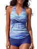 Two-piece Slim-fit Suspender Briefs Swimsuit