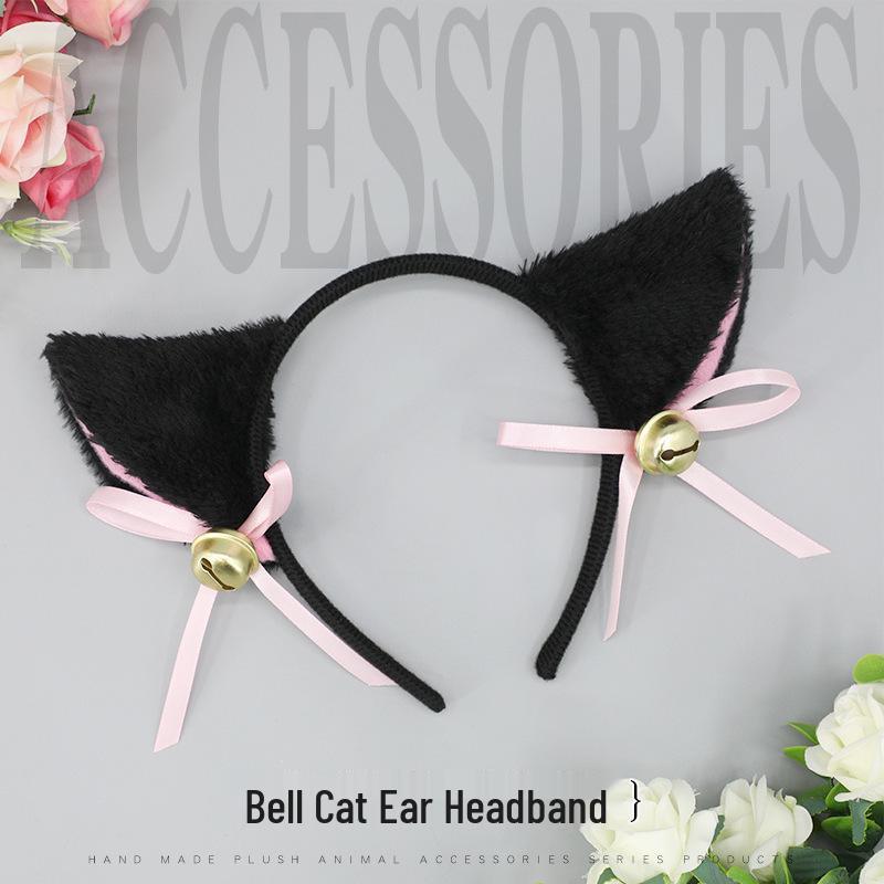 Sexy Spitzen Katzenohren Stirnband mit Tupfen - Niedliche Kätzchen Haarspange Accessoire für Frauen