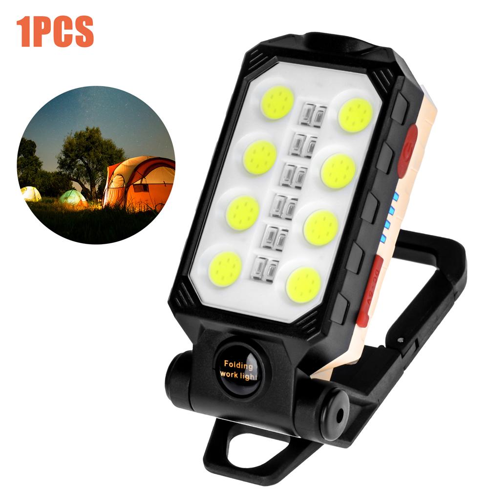 Cob Led Work Light 4 Brightness Adjustable High Brightness Usb Rechargeable Magnetic Camping Lamp Torch