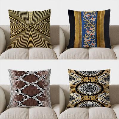 Home Decor Wavy Pattern Geometric Pillow Pattern Cushion Cover Suitable for Sofa Bedroom Car Pillow Cover