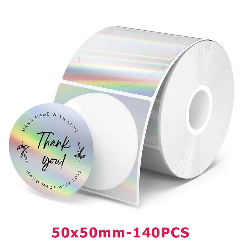 Gradient Laser Thermal Label Paper for Phomemo M220/M221/M120 - 50mm Round