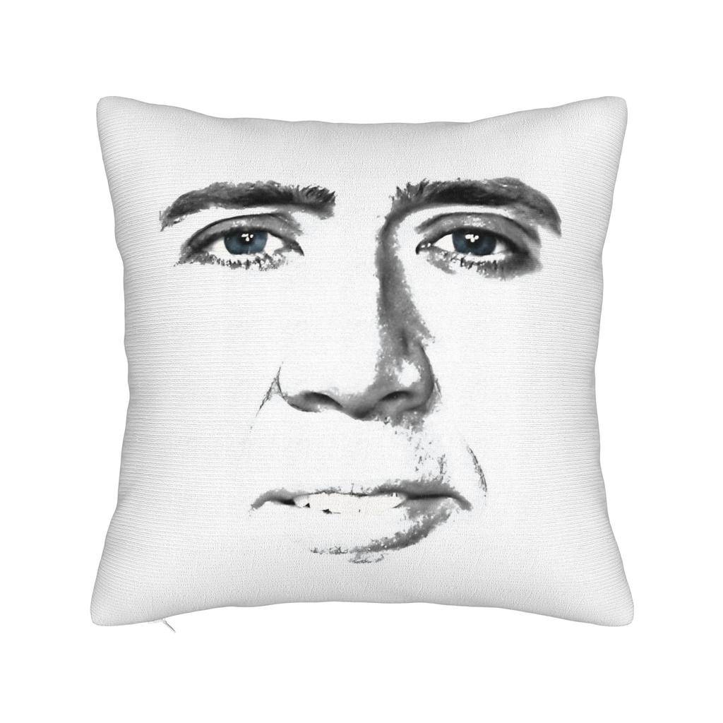 Pillow Case Funny N-Nicolas C-Cage Picolas Soft  Pillow Cover For Sofa Bedroom Home Decor Kawaii Pillowcases