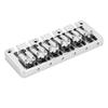 1 PC 6 String Bass Fixed Hardtail Bridge with Adjustable Saddle Chrome