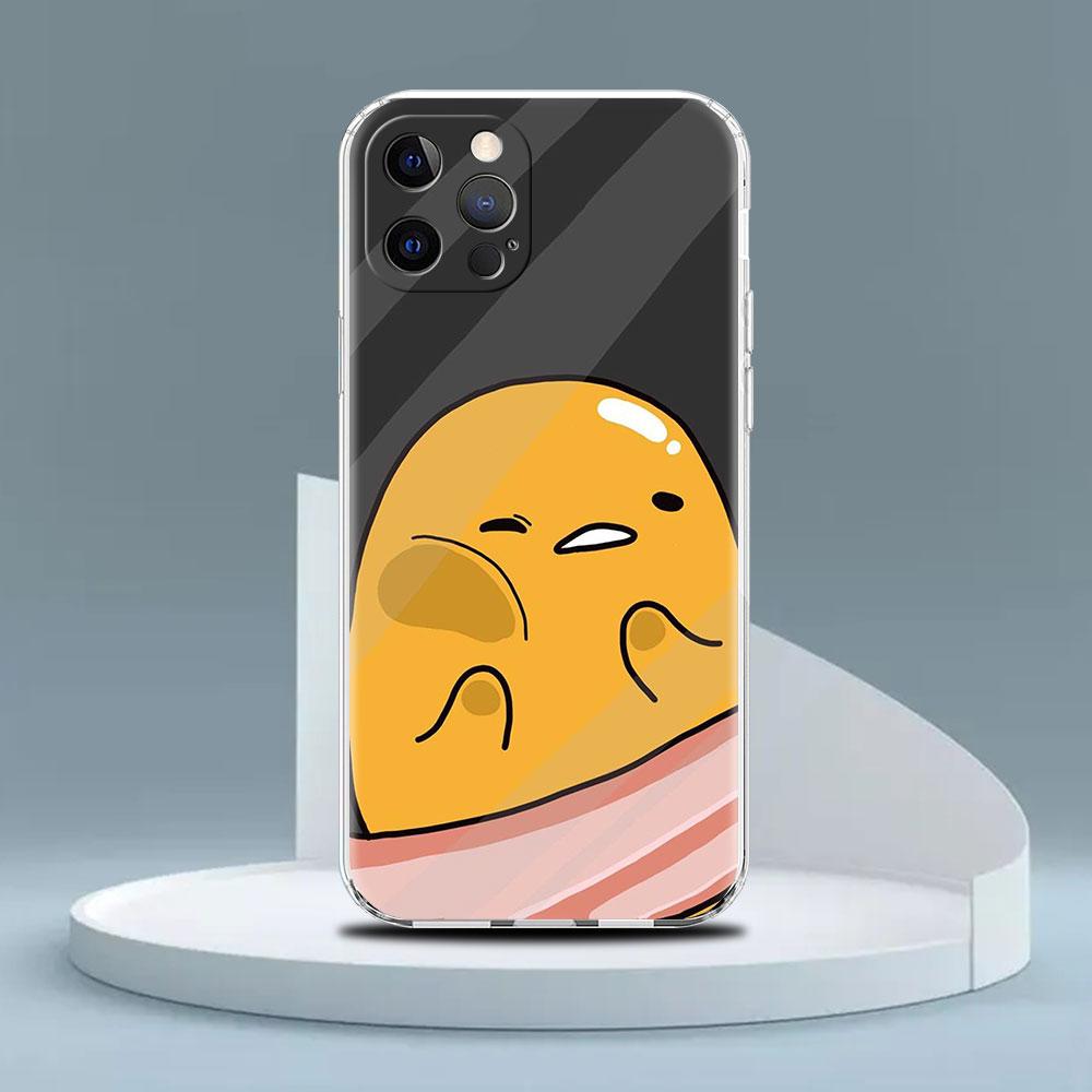 Gudetama Clear Case For Apple iPhone 14 11 13 12 Pro 7 8 Plus XR X XS Max 6 6S 14Pro Silicone Phone Cover