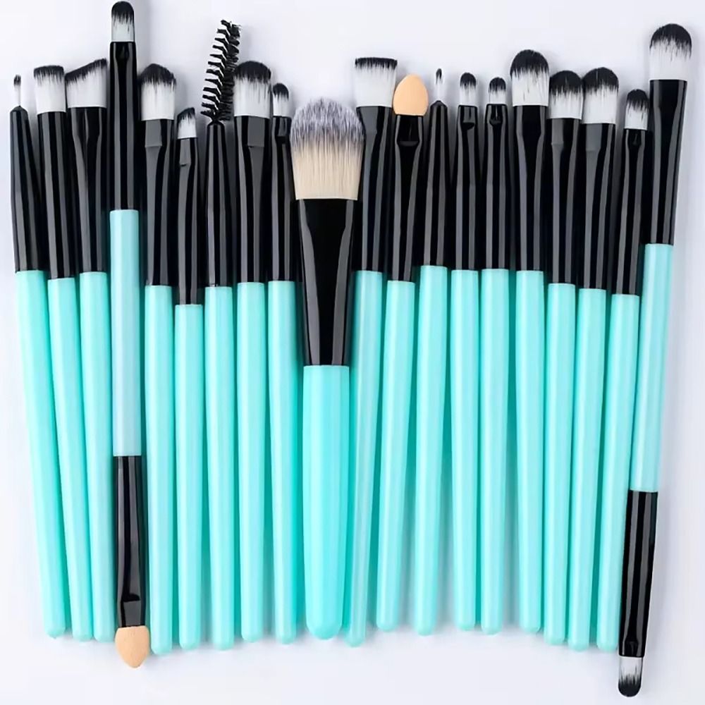 20Pcs/Set Cosmetic Foundation Makeup Brush Set Soft Fluffy Cosmetic Brushes Kit for Cheeks Eye