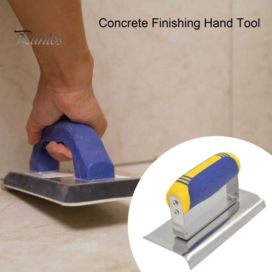 Stainless Steel Concrete Hand Edger with Ergonomic Non-Slip Handle Multipurpose Hand Edger Concrete Finishing Hand Tool